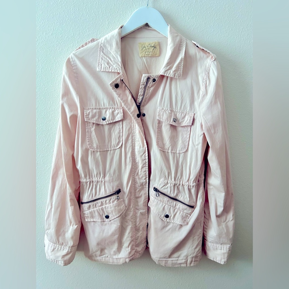 Velvet Blush Lightweight Utility Jacket